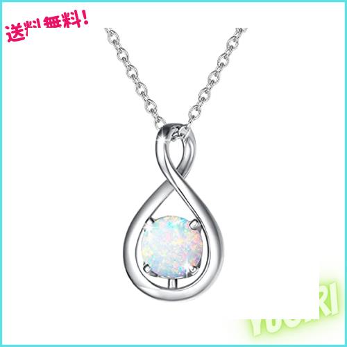 Agvana オパール ネックレス レディース 10月 誕生石 しずく