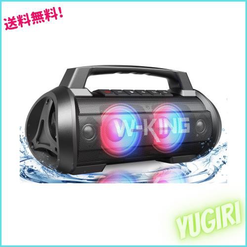 70W スピーカー bluetooth、IPX6防水 防塵 ワイヤレス スピーカー 大音量、W-KING ポータブルスピーカー ステレオ【パーティーライト、マの通販は 19,146円