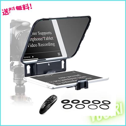 Desview T3 カメラ プロンプター 8インチ HDディスプレイ 耐衝撃ABS素材 軽量 取り付け簡単 リモートコントローラー ポータブル テレプロ