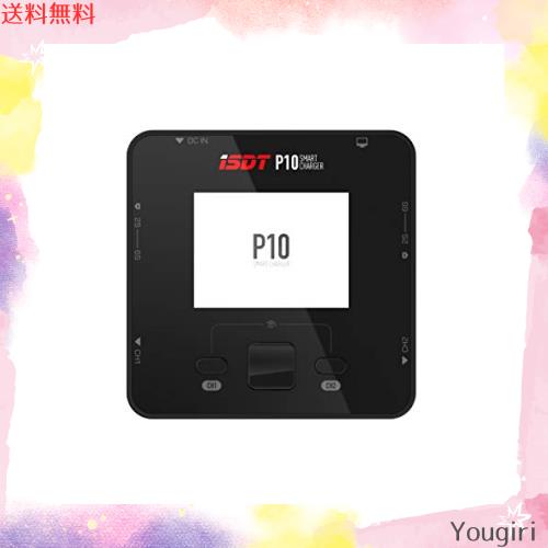 ISDT P10 リポバッテリーバランスチャージャー DC 250WX2 400W デュアルチャンネル出力 1-6S Li-ion Life NiCd NiMH LiHV PB スマートバ