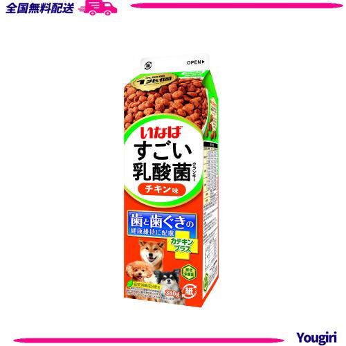 いなば すごい乳酸菌クランキー 牛乳パック チキン味 380g 12個セット