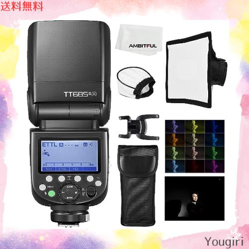 】GODOX TT685II-N フラッシュストロボ GN60 i-TTL Speedlite クリップオンストロボ HSS 1/8000S 高速同期 0.1-2.6Sリサイクル時間 290フの通販は