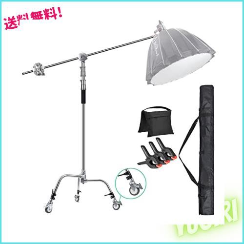 EACHSHOT ステンレス鋼 センチュリースタンド撮影 C スタンド,バッグ/ホイール/クリップ付き,最大10.8ft / 330cm、3.28ft / 106cmホールの通販は