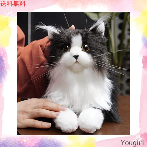 Chongker 猫ぬいぐるみ リアル 本物そっくり ハンドメイド やさしい