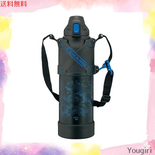象印マホービン(ZOJIRUSHI) 水筒 シームレスせん スポーツタイプ 大容量 1.5L 直飲み ステンレスクールボトル ブル—ブラック せんとパッの通販は