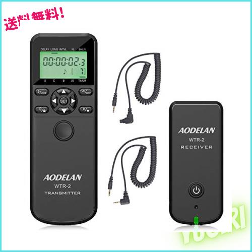AODELAN カメラ ワイヤレス シャッター リリース タイマー リモコン Canon EOS R RP Rebel SL2 250D 750D 90D 80D 77D M6 Mark II 5D Mar