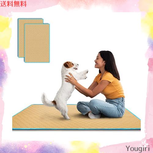 TiTiSNUGYペット用おしっこマット ペットマット 大型犬トイレシート 2枚セット140x90cm 下敷きマット 四重構造 超吸収 防水 漏れ防止 速の通販は 5,565円