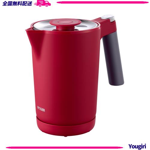 タイガー魔法瓶(TIGER) 電気ケトル 温度調節機能付き 湯沸かし コーヒードリップ ステンレス ７Safe＋ 1.0L 転倒お湯漏れ防止 カラだき防
