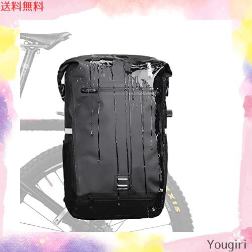 Rhinowalk自転車パニアバッグ リアバッグ サイドバッグ 大容量 軽い 収納力 22L 防水 モーターパニアバックパック ショルダーバッグ ラッの通販は 9,382円