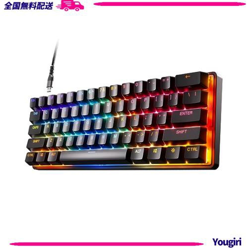 SteelSeries ラピッドトリガー 搭載 ゲーミングキーボード ミニサイズ Apex Pro Mini US 有線 英語配列 OmniPointスイッチ 2ーinー1アクの通販は