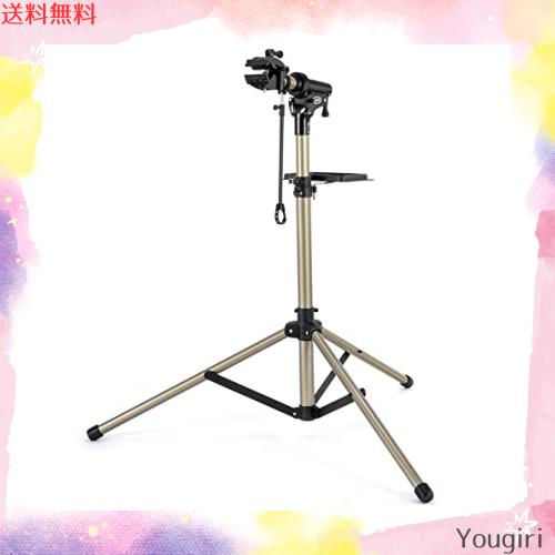 CXWXC 自転車 メンテナンススタンド 三脚 角度・高さ調整 耐荷重30kg ワークスタンド アルミ製 折りたたみ ロードバイク 洗車及び整備 作
