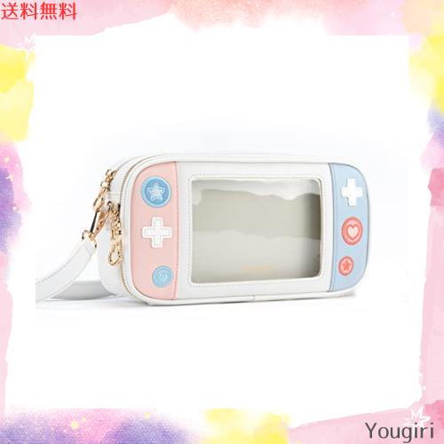 GeekShare 斜め掛けバッグ ポシェット 女の子 ガールズバッグ Switch収納バッグ 財布 可愛い 軽量 大容量 調整可能 防水 汚れ防止 多機能