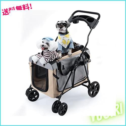 Pandaloli ペットカート 犬 バギー ベビーカー:中型犬 小型犬 猫 多頭 カート 4輪 軽量コンパクト 耐荷重25Kg 前輪360°回転  後輪ブレーの通販はau PAY マーケット - ゆうぎり au PAY マーケット店 | au PAY マーケット－通販サイト