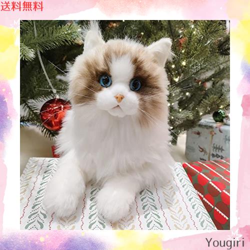 Chongker 猫ぬいぐるみ リアル 本物そっくり ハンドメイド やさしい手