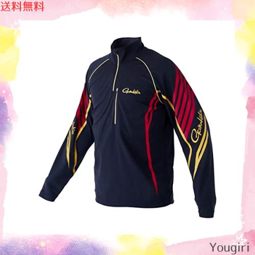 がまかつ(Gamakatsu) コカゲマックスジップシャツ GM3697 ブラック/レッド M