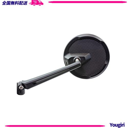 キジマ(Kijima) バイクパーツ ミラー TECH12 ミラーマウントタイプ ラウンド/ショート ECE認証番号取得済み ブラック 203-8092の通販は