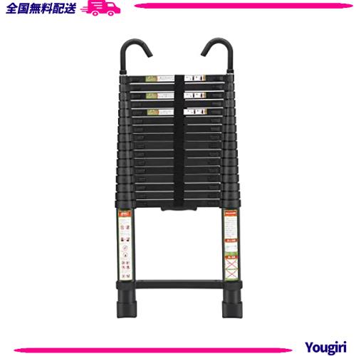 RIKADE 伸縮はしご 耐荷重150kg 高さ6.2m 軽量 持ち運びやすい