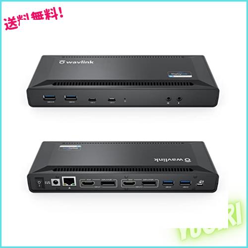 WAVLINK USB-C ドッキングステーション HDMI 5K/デュアル 4K@ 60Hz 100W PD充電 USB C 100W PD対応 （2つDP出力ポート 2つ4K HDMI出力ポの通販は