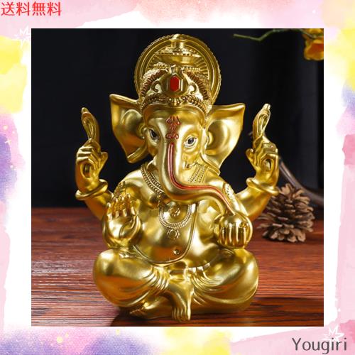 ガネーシャ 置物 風水 インドの神様 象 オブジェ ガネーシャ像 開運 金