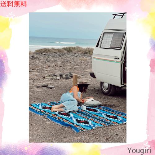 Peel Forest キャンプコット,ネイティブ柄 ナバホ アステカ ラグ トライバル, ブランケット アウトドア,ラグ ピクニック ブランケット,マ