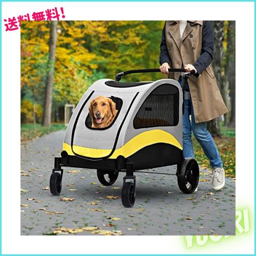 BingoPaw ペットカート 大型犬 ペットバギー 飛び出し防止 介護