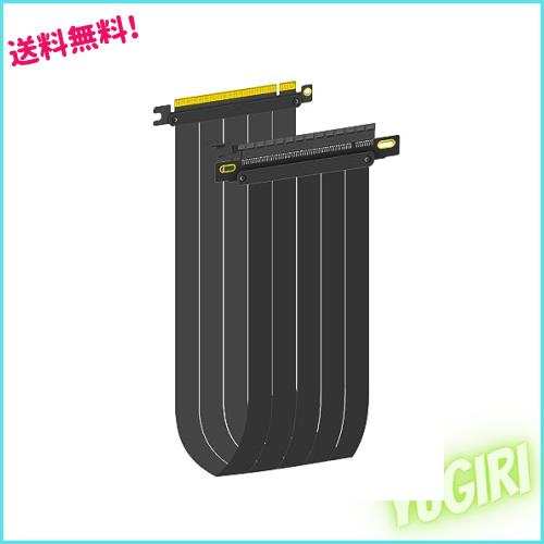 GLOTRENDS PCIe 4.0 X16 GPU ライザーケーブル 長さ60cm、メス180度角度、Gen 4 GPUs（例えば、RTX4090-RTX3060, RX7900，RX6950XT-RX650の通販は 12,345円