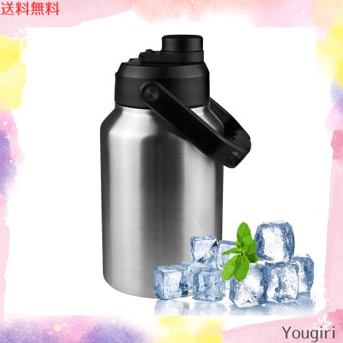 Zrejjon アイスコンテナ キャンプ 氷いれ アイスタンク アイスジャグ ウォータータンク ウォータージャグ 3.8L 大容量 ダブルステンレス の通販は