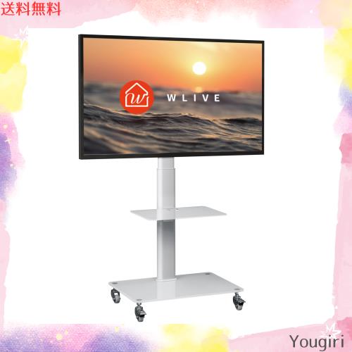 WLIVE テレビスタンド 壁寄せテレビスタンド 30〜65インチ対応 キャスター付き 壁寄せ VESA規格 横100-600mm 縦100-400mm tvスタンド 液