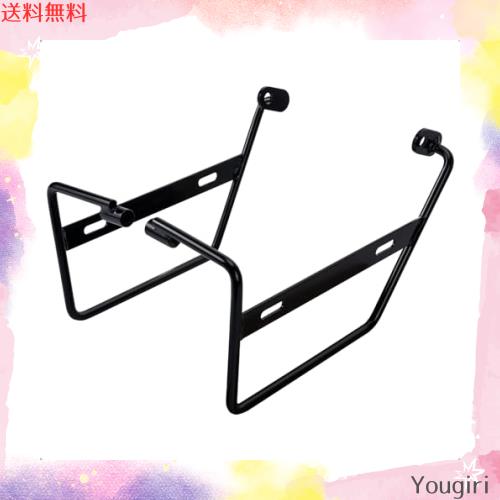 バイク サイドバッグサポート ’18~ クロスカブ 50/110 スーパーカブ 50/110 サドルバッグサポート (左右セット, ブラック)