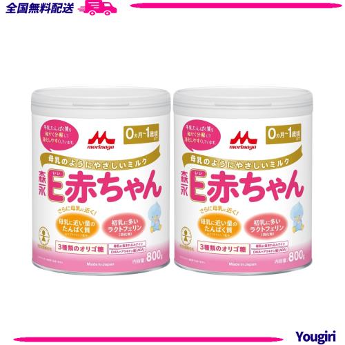 森永 E赤ちゃん 大缶 800g×2缶パック [0ヶ月~1歳 新生児 赤ちゃん