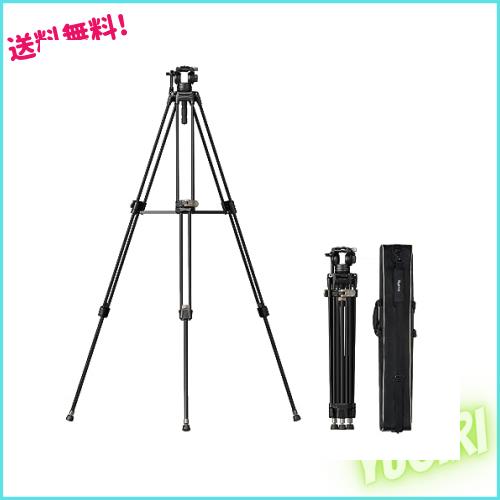 SmallRig アルミニウム合金三脚キットAD-80 【耐荷重8kg 高さ87~191cm】 ビデオ雲台 ビデオ撮影 カメラ用三脚 4163