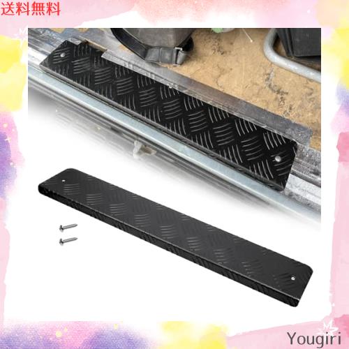 Jeyaic リャステップカバー アルミ 縞板 ハイエース200系専用リャステップカバー アルミ 縞板 スーパーGL/DX 1型〜7型専用 (ブラックサテ