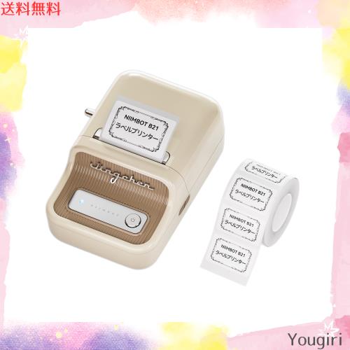 NIIMBOT B21 ラベルメーカー 自動識別機能付き 感熱ラベルライター 値札プリンター DIY ラベル 商業プリンター 宛名ラベルメーカー 2 イの通販は