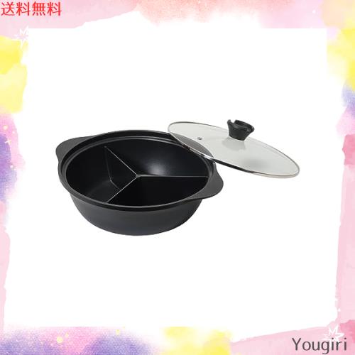 パール金属 鍋 三食鍋 28cm IH対応 ふっ素加工 ガラス蓋付 火鍋 韓味家 HC-87の通販は 6,877円