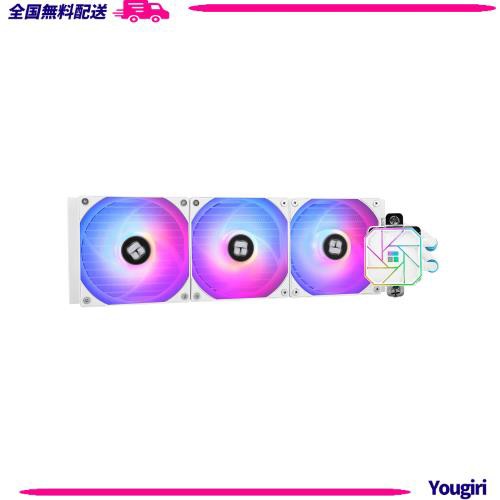 THERMALRIGHT AQUA ELITE 360 WHITE V3 リキッドCPUクーラー、AIOポンプヘッド最高回転数3300RPM、TL-C12B-S V2×3 PWMファン、AMD/AM4/Aの通販は