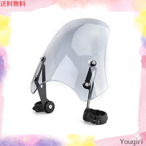 Bruce ＆ Shark(ブルース・サメ) バイク スクリーン 風防 汎用 適用ハーレー ダイナソフトアイル ハーレー 風防 ハーレー スクリーン ウイの通販は