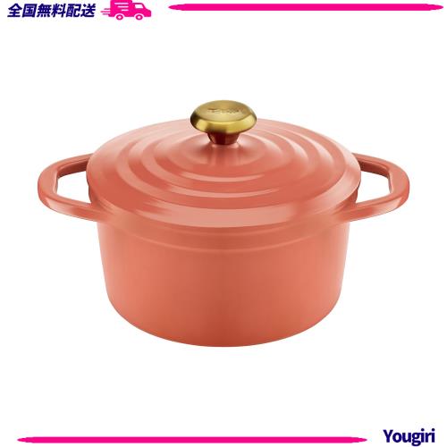 【オンライン限定】 ティファール T-fal ココット 鍋 24cm 両手鍋 軽いから毎日使いたくなる こびりつきにくい 無水調理 IH ガス火対応