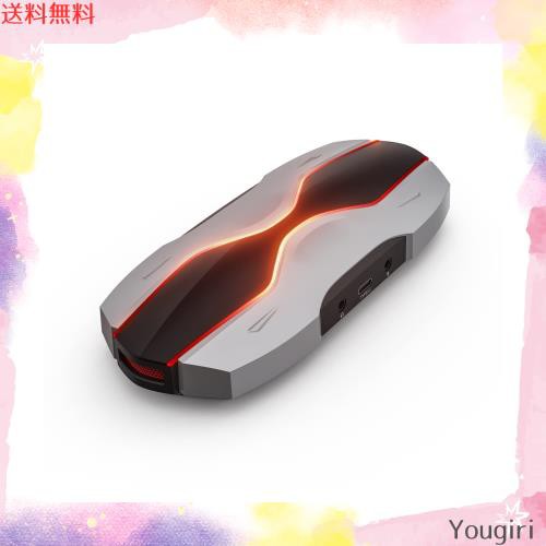C.AMOUR キャプチャーボード 4K パススルー 録画対応 1080p120fps ビデオキャプチャー HDR YUY2 RGB32 NV12 ゲームキャプチャー マイク の通販は