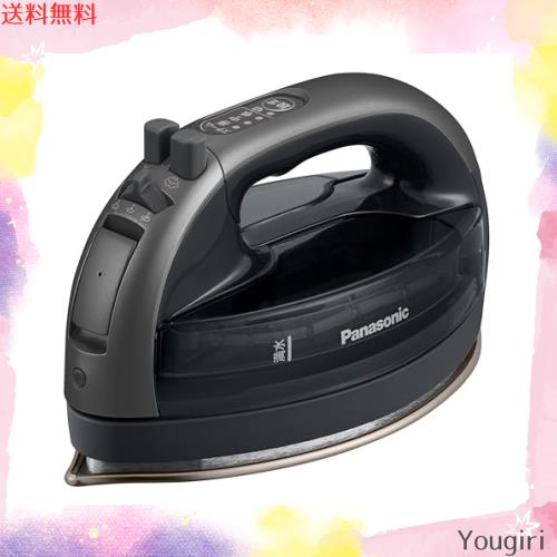 パナソニック(Panasonic) 【2023最新型 コードレス】パナソニック コードレススチーム Wヘッドアイロン ステンレス×ニッケルコート 除菌
