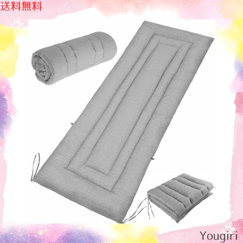 シングル 敷きふとん しじら織り 綿100％ さらさら ごろ寝マット 軽量 肌に優しい 吸汗 速乾 うたた寝 車中泊 洗える 長座布団の通販は 5,227円