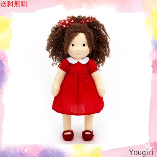 BlissfulPixie Waldorf Doll 手作り人形 - Eleanor 12” 柔らかい 女の子 かわいい ぬいぐるみ 子供たちに最適な人形の通販は