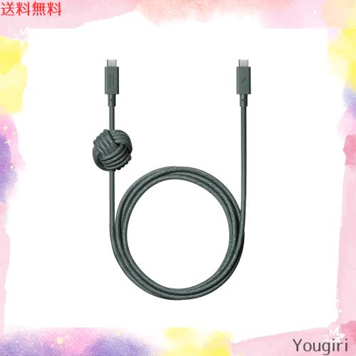 Native Union Anchor Cable 240W ？ 10フィートの補強された編み込みUSB-CからUSB-C Power Delivery 3.1充電ケーブル、ウェイト付き結び目の通販は 7,605円