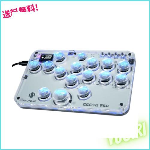 レバーレスアケコン 超薄型オールボタンアケコン 高精度 for PC/Switch/PS4 PS3 RGB LEDライトDIY ホットスワップ対応 連射機能 格闘ゲーの通販は