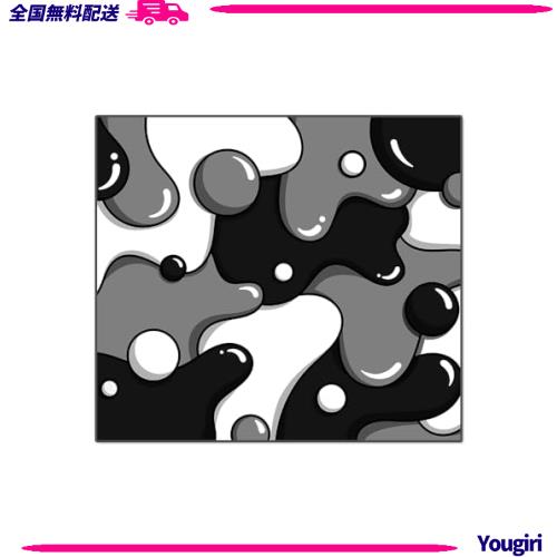 KRAKEN KEYBOARDS XL ガラスマウスパッド - DRIP Edition ブラック＆ホワイト ガラス ゲーミングマウスパッド - プロフェッショナル職人マの通販は 12,345円