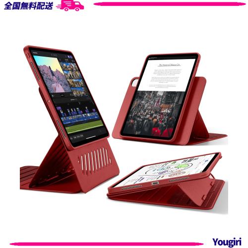 ESR iPad Pro 13インチ ケース M4 2024専用 取外し可能なマグネットカバー付き回転式ケース 縦向き/横向きスタンド 9段階の角度調節可能 の通販は 9,876円