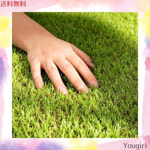 人工芝 ロール 芝丈20mm 2m×10m 透水タイプ 防草シート 芝生 ガーデニング ベランダ U字釘48本付き 春色 (2x10m)の通販は 28,292円