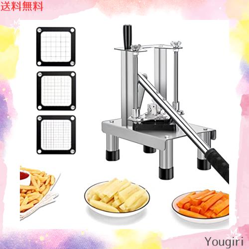Pedoleco 縦型ポテトカッター 手動式 フライドポテト作り 7/10/14mm