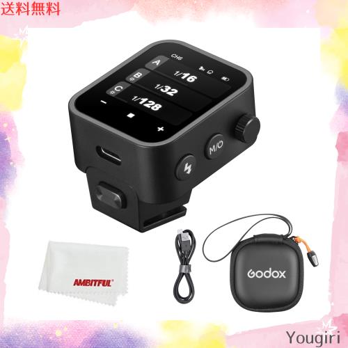 Godox X3-N X3N TTL ワイヤレスフラッシュトリガー、ニコン用、2.4GHz ワイヤレスシステム、高精細 LED スクリーン、内蔵リチウムバッテ