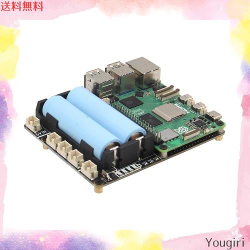Geekworm Raspberry Pi 5 UPS 電源管理拡張ボードX1201、無停電電源