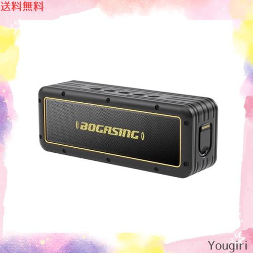 BOGASING G4 Bluetooth スピーカー ワイヤレス ブルートゥー ポータブル 50W迫力 大音量サウンド 重低音強化 24時間連続再生 DSP技術搭載